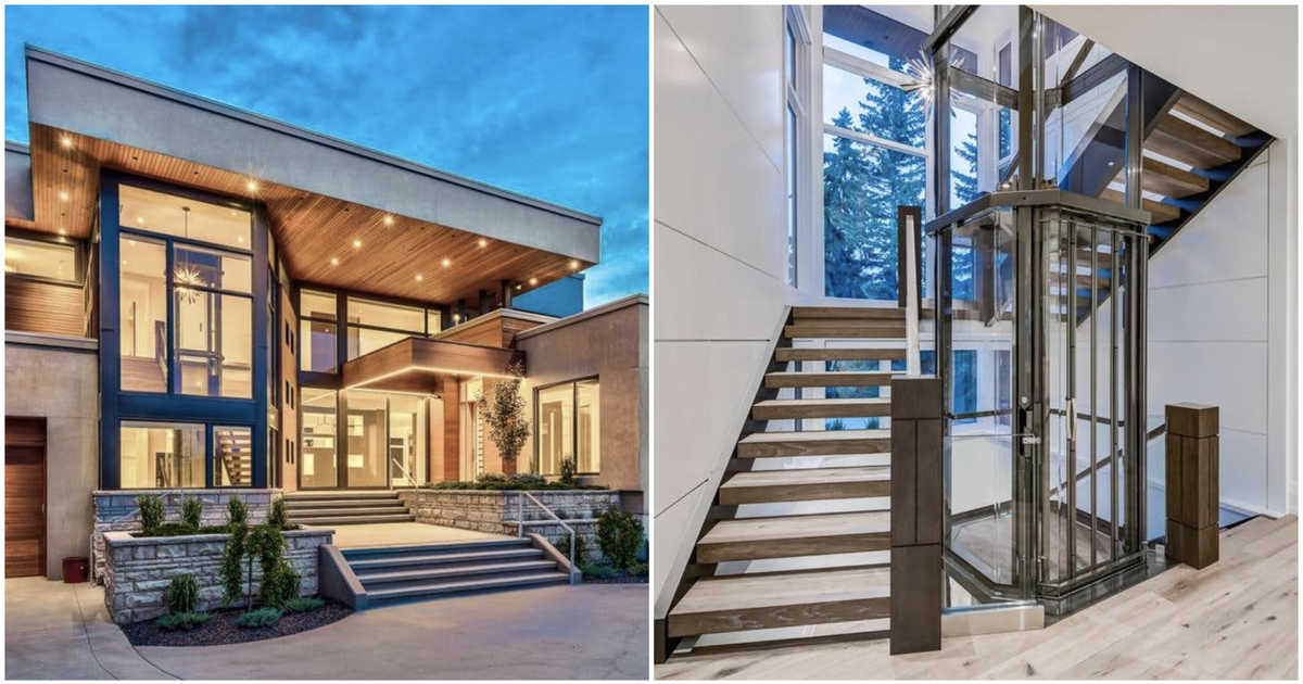 Calgary’s ‘Willy Wonka’ Mansion With A Glass Elevator Is For Sale For $4.8M