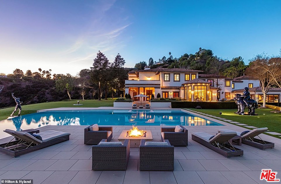 Sylvester Stallone lists his 3.5 acre Beverly Hills mega mansion for whopping $110MILLION… and the listing is held by the Hiltons
