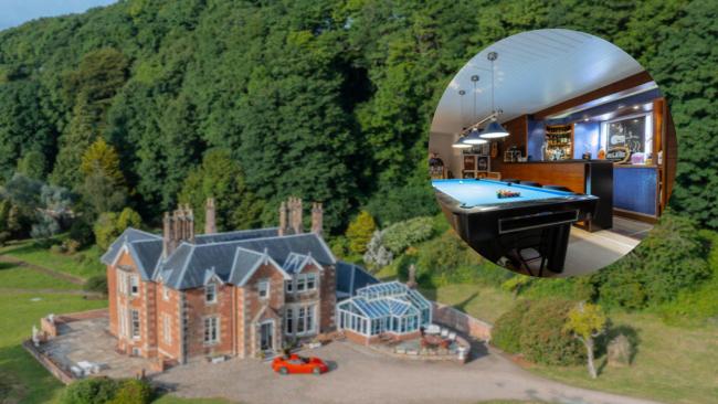 Millionare’s Skelmorlie mansion with private beach, sauna & home cinema on market
