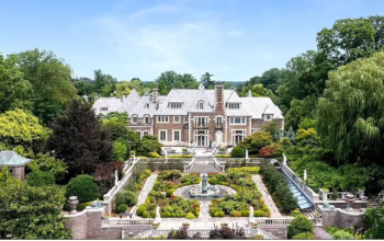 Castle fit for Great Gatsby: 18-bed, 32-bathroom marble-festooned mansion on Long Island's fabled Gold Coast hits the market for $55m