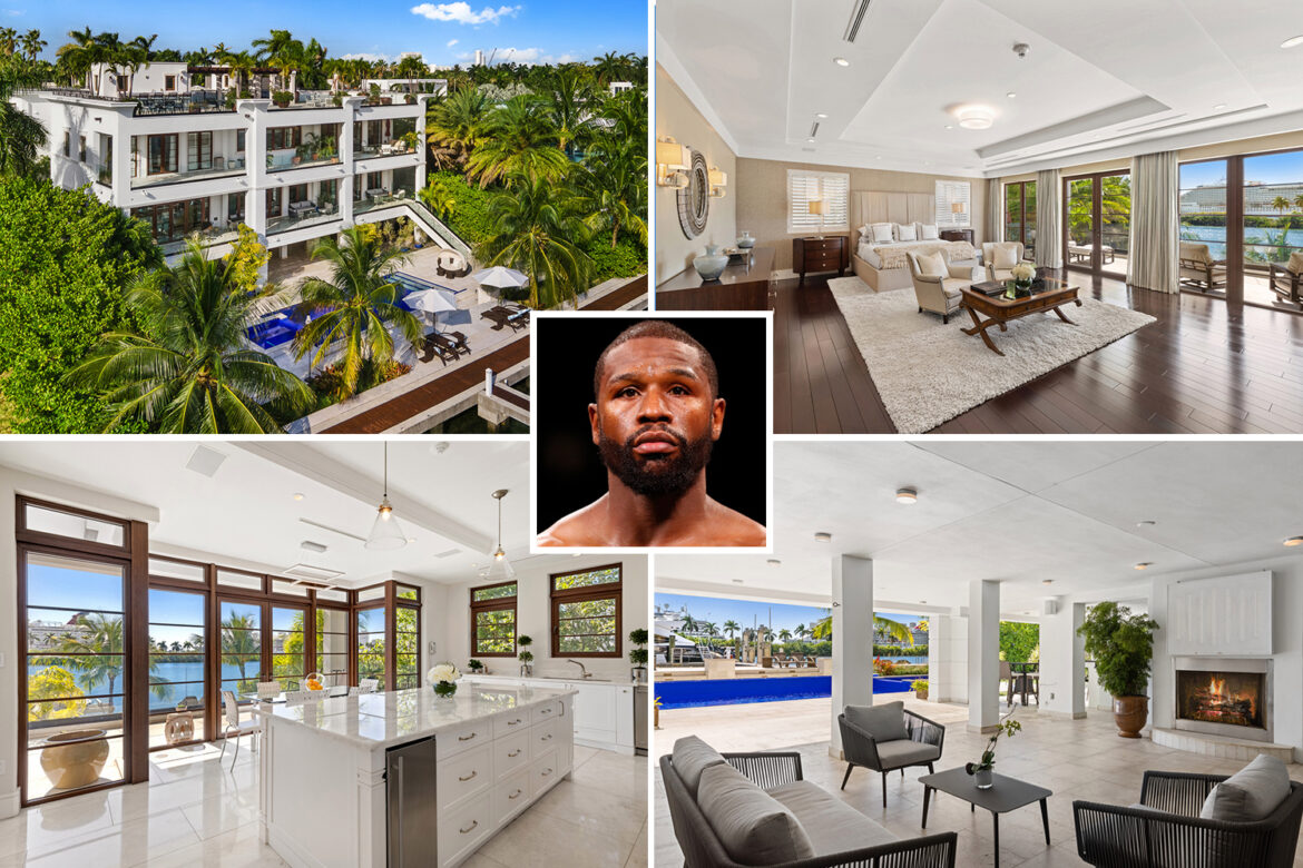 Floyd Mayweather drops $18M on Miami mansion with private dock & outdoor theater