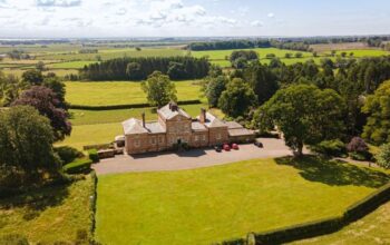 This magnificent Georgian mansion near Gretna Green has beautiful period features, spectacular grounds and equestrian facilities
