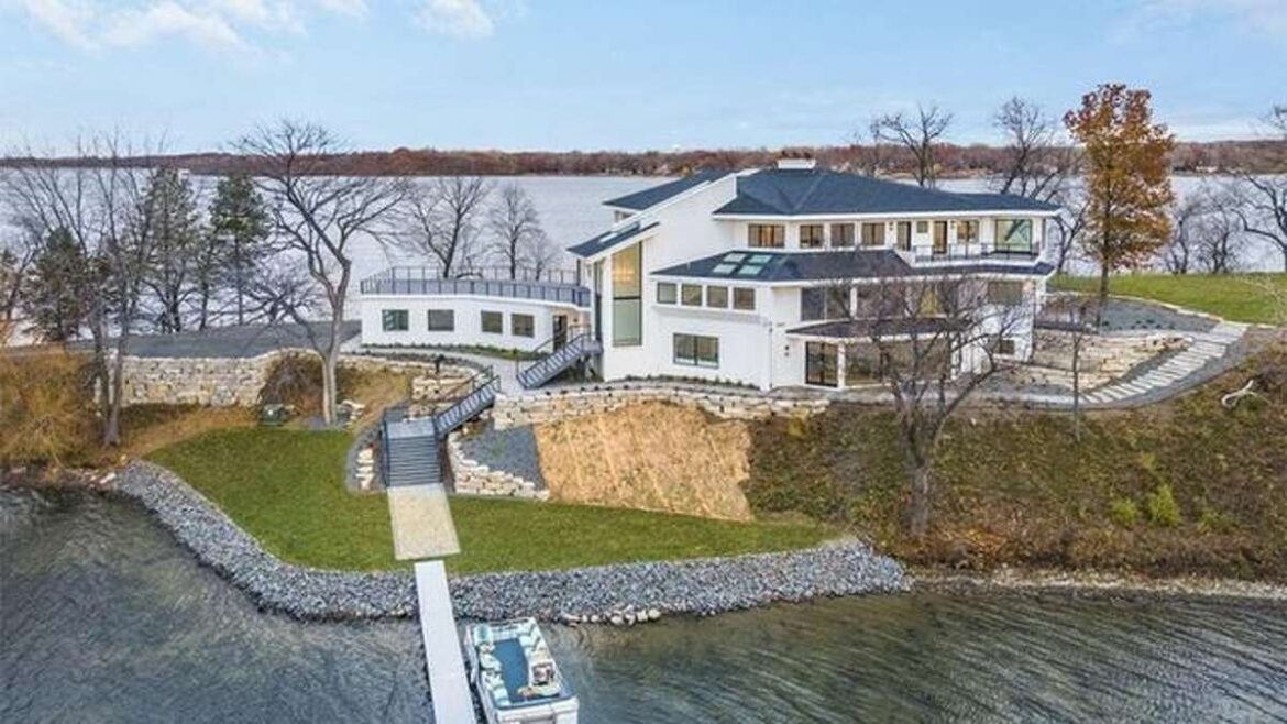 Serious Seclusion: $6.6M Mansion on a Private Island in Minnesota