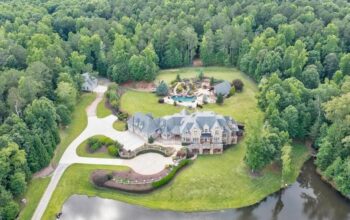 Look Inside: $7.2M Alpharetta Lakefront Mansion Has Barn, Pool