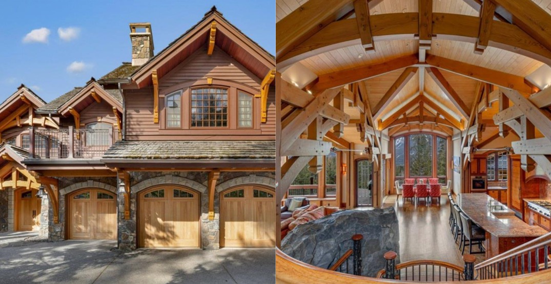 Rustic $8.7M Canmore mansion right off a fancy golf course