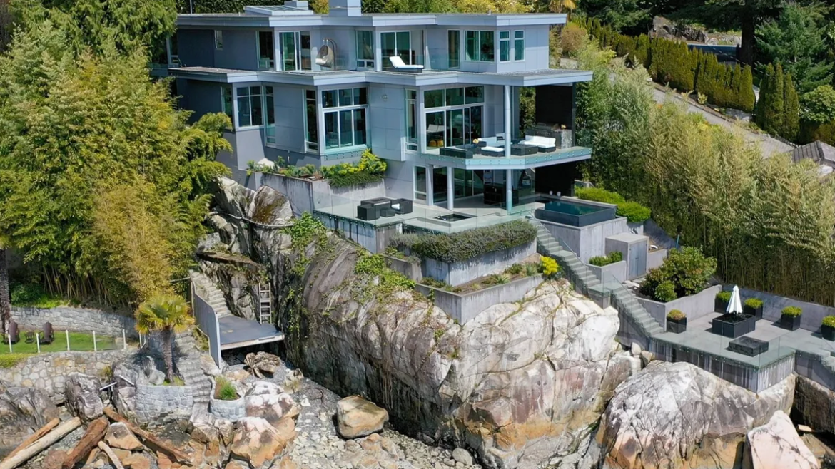 Mansion built into West Coast bluff for sale for $20M